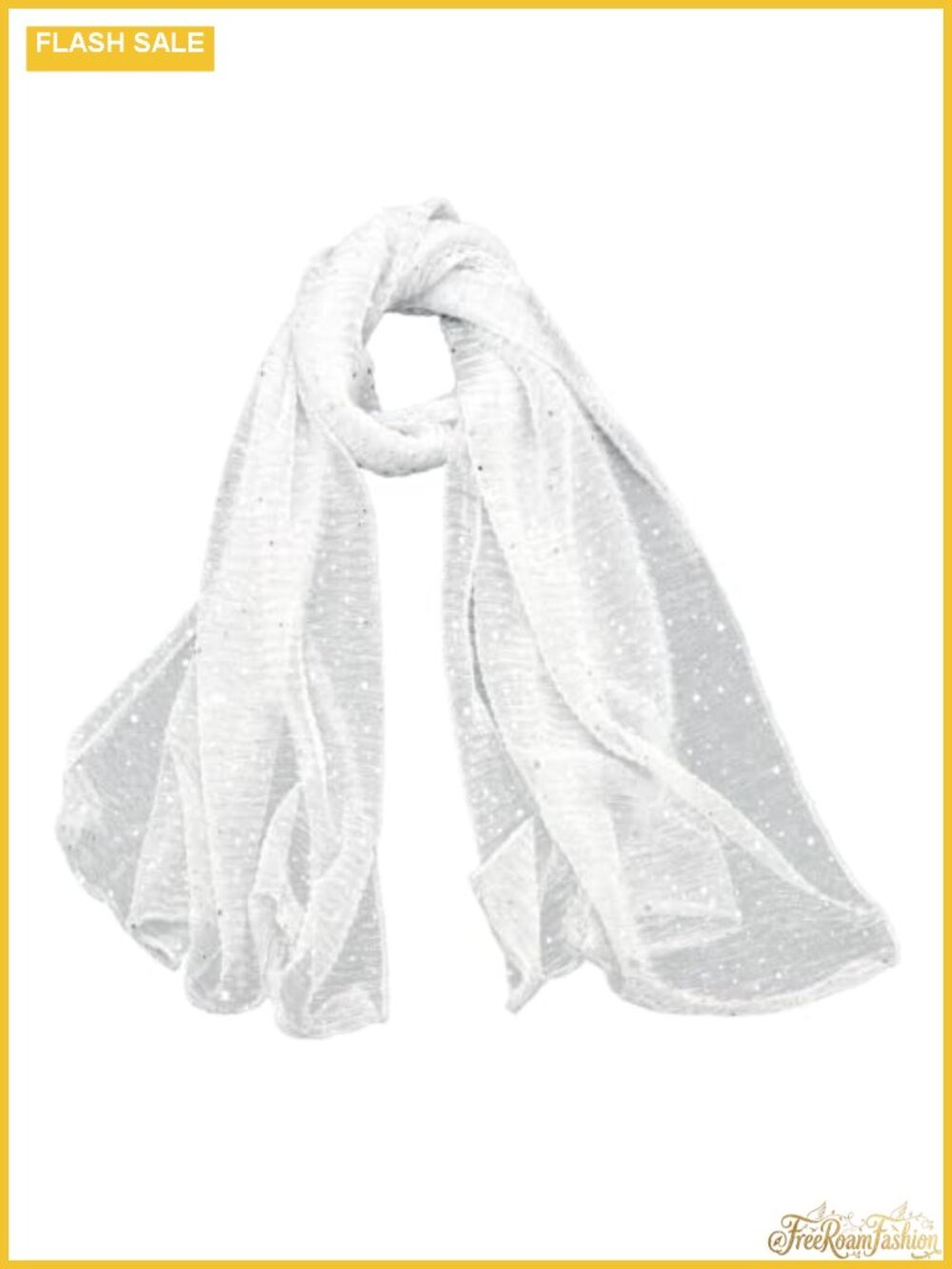 Sequin Bandana Scarf Polyester Shawl Wrap Neck Head - Women